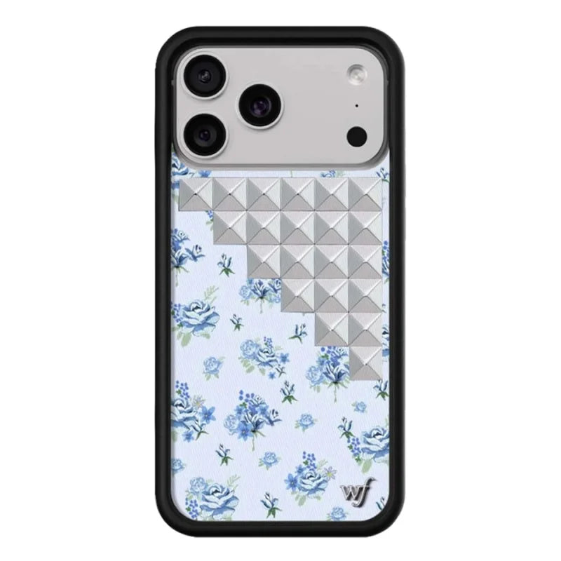 Wildflower Studs Collection Phone Case for iPhone 17ProMax 12 13 14 15 16 17 Pro Max Plus Air Custom 3D Rivet shockproof Cover