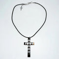 Punk Jewelry Rivet Cross Pendant Necklace
